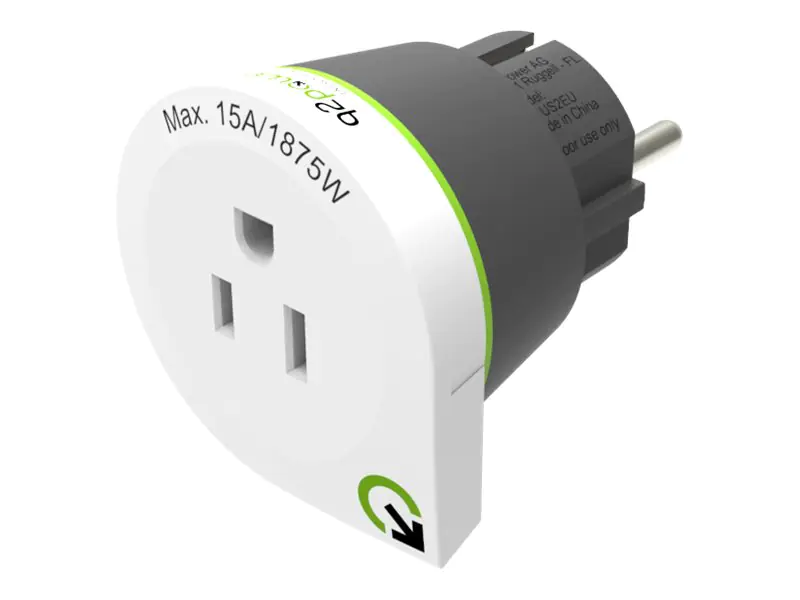 Q2Power USA to Europe - Adapter für Power Connector - NEMA 5-15 (W)