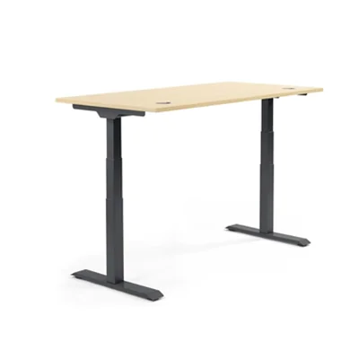 Schreibtisch FLEX MODUL Maße: 2.000 x 605-1.255 x 800 mm (B x H x T) Spanplatte, melaminharzbeschichtet ahorn