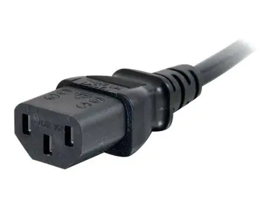C2G Universal Netzkabel - Stromkabel - power CEE 7/7 (M) zu power IEC 60320 C13 - 3 m - geformt - Schwarz - Europa