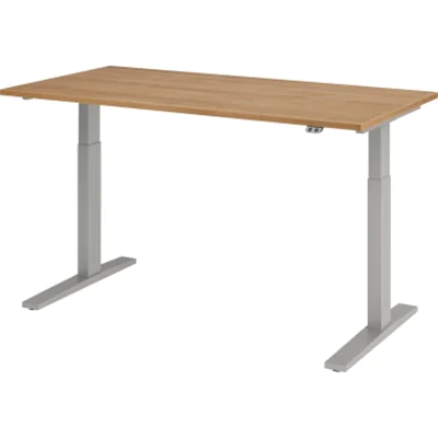 Hammerbacher Schreibt. el.160x80cm si/nussbaum VXMKA16/N/S