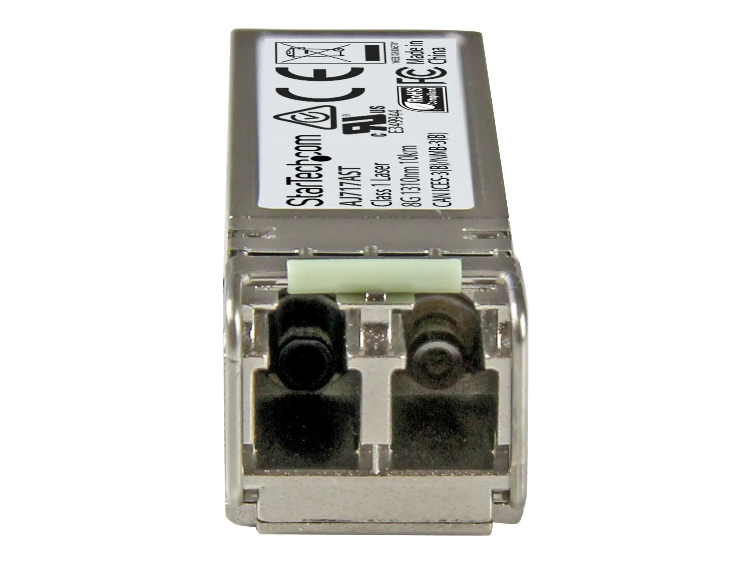 StarTech 8 Gb Fibre Channel Long Wave SFP+ - HP AJ717A kompatibel - Fibre Channel SFP+ Langwellentransceiver - SM LC 1310nm - 10km - SFP+-Transceiver-Modul (gleichwertig mit: HP AJ717A) - 2 GB Fibre Channel (LW), 4 GB Fibre Channel (LW), 8-Gbit-Fibre Chan