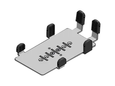 SpacePole MultiGrip - Montagekomponente (Befestigungsplatte) - für POS-Terminal - ohne Griff - Schwarz