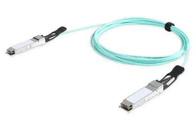 Digitus - 40GBase-AOC Direktanschlusskabel - QSFP+ zu QSFP+ - 5 m - Glasfaser - Active Optical Cable (AOC)
