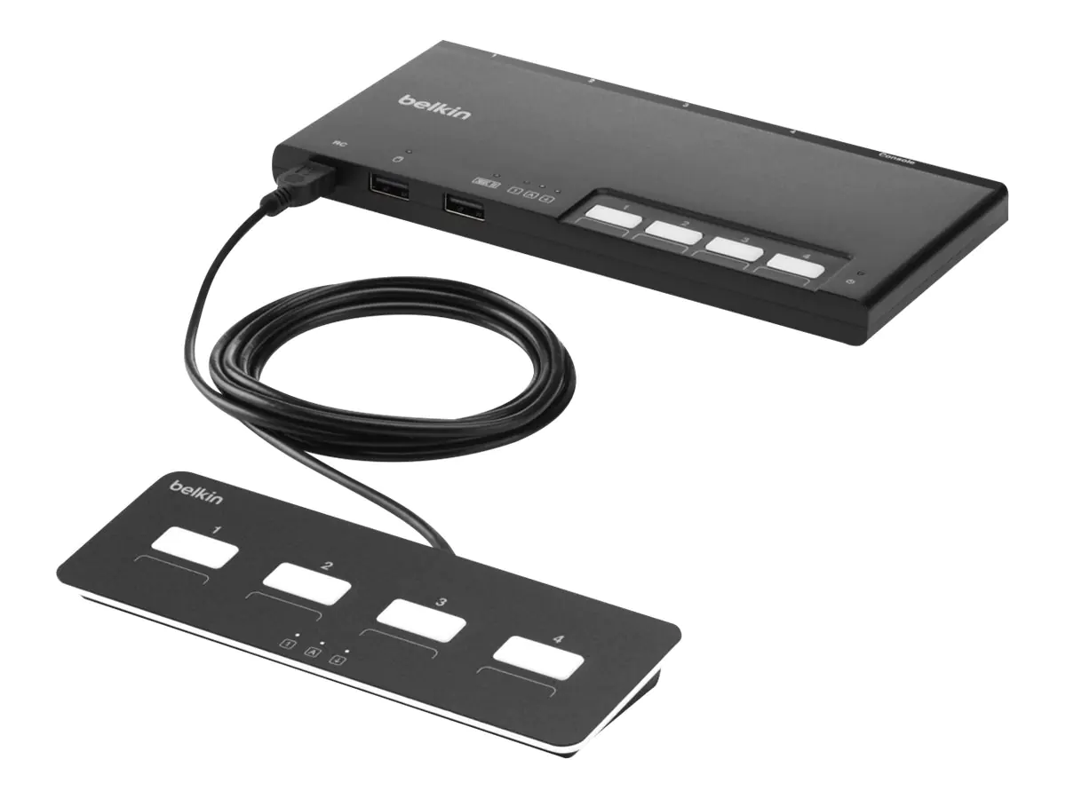 Belkin Modular Secure - KVM-Switch - 4 x KVM port(s)