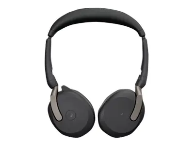Jabra Evolve2 65 Flex MS Stereo - Headset - On-Ear - Bluetooth - kabellos - aktive Rauschunterdrückung - USB-A - Schwarz - Zertifiziert für Microsoft Teams