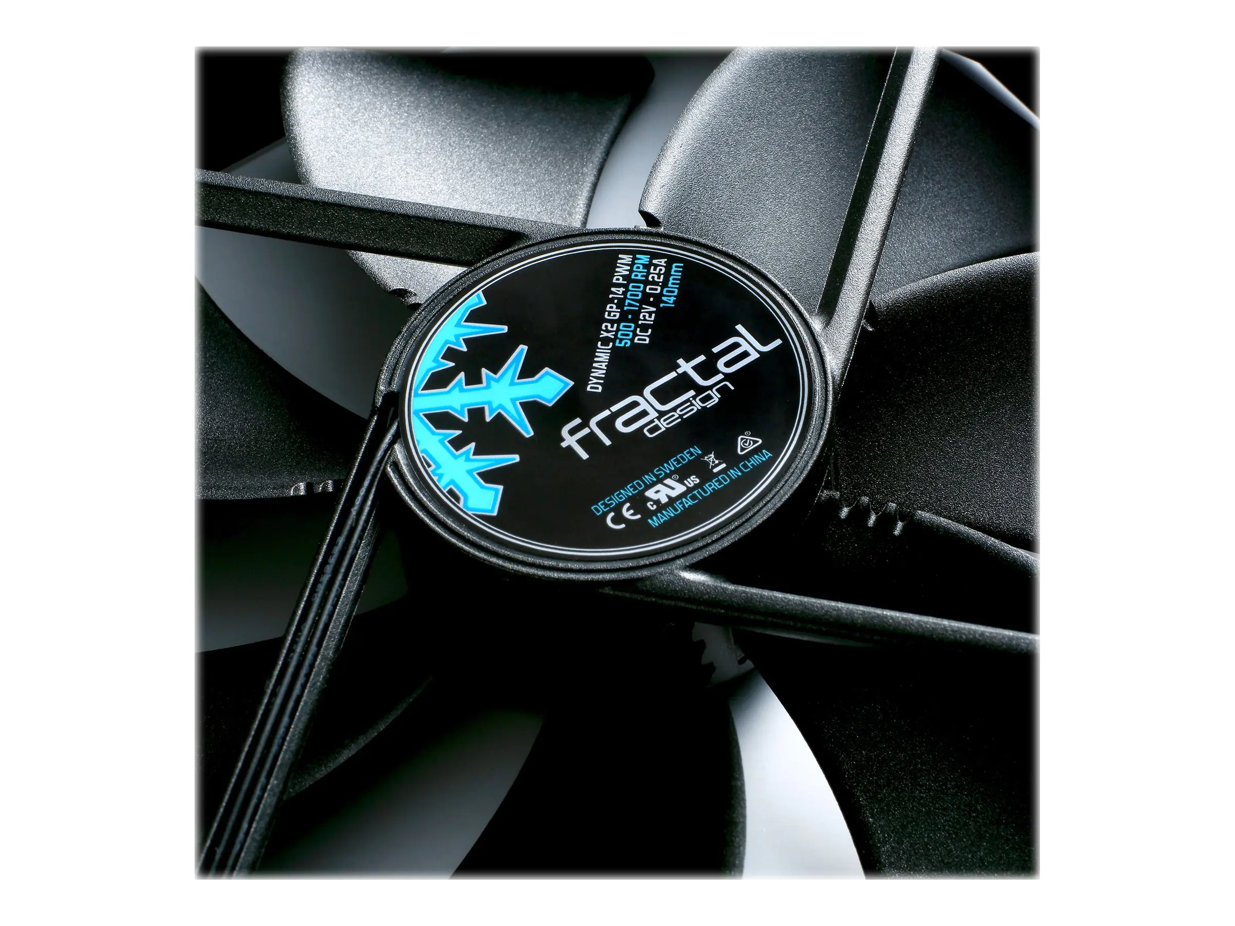 Fractal Design Dynamic X2 GP-14 PWM - Gehäuselüfter - 140 mm - Schwarz