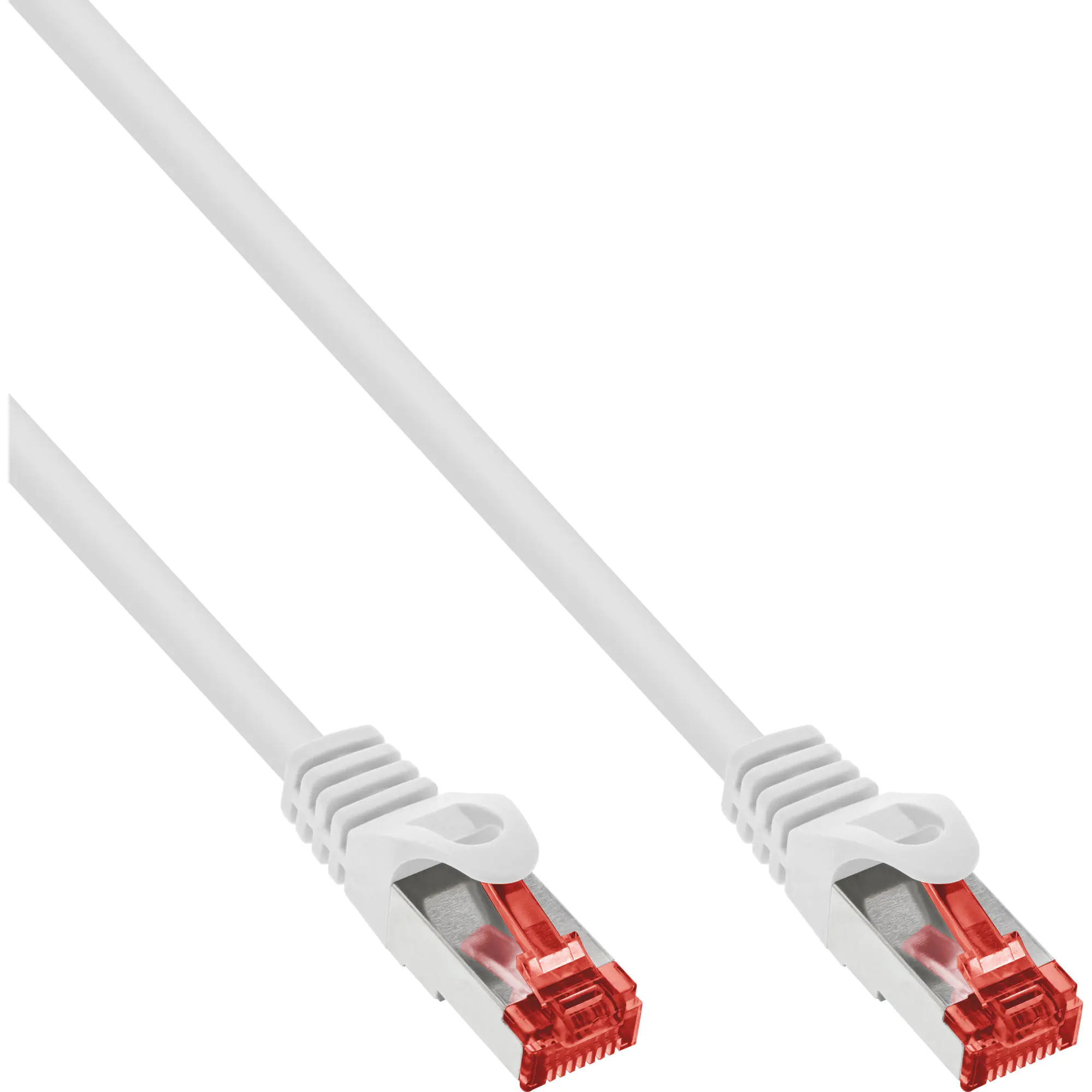 InLine - Patch-Kabel - RJ-45 (M) bis RJ-45 (M) - 1.5 m - SFTP, PiMF - CAT 6 - geformt, ohne Haken - weiß