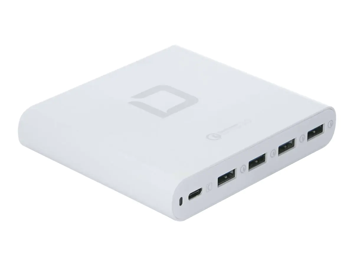 Dicota Universal Notebook Charger USB-C - Netzteil - 80 Watt - Ausgangsanschlüsse: 5 - Großbritannien, Europa - weiß