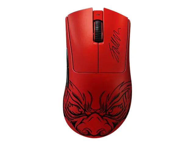 Razer DeathAdder V3 Pro - Maus - ultraleicht, eSports - ergonomisch - Für Rechtshänder - optisch - 5 Tasten - kabellos, kabelgebunden - kabelloser Empfänger (USB) - Faker Edition