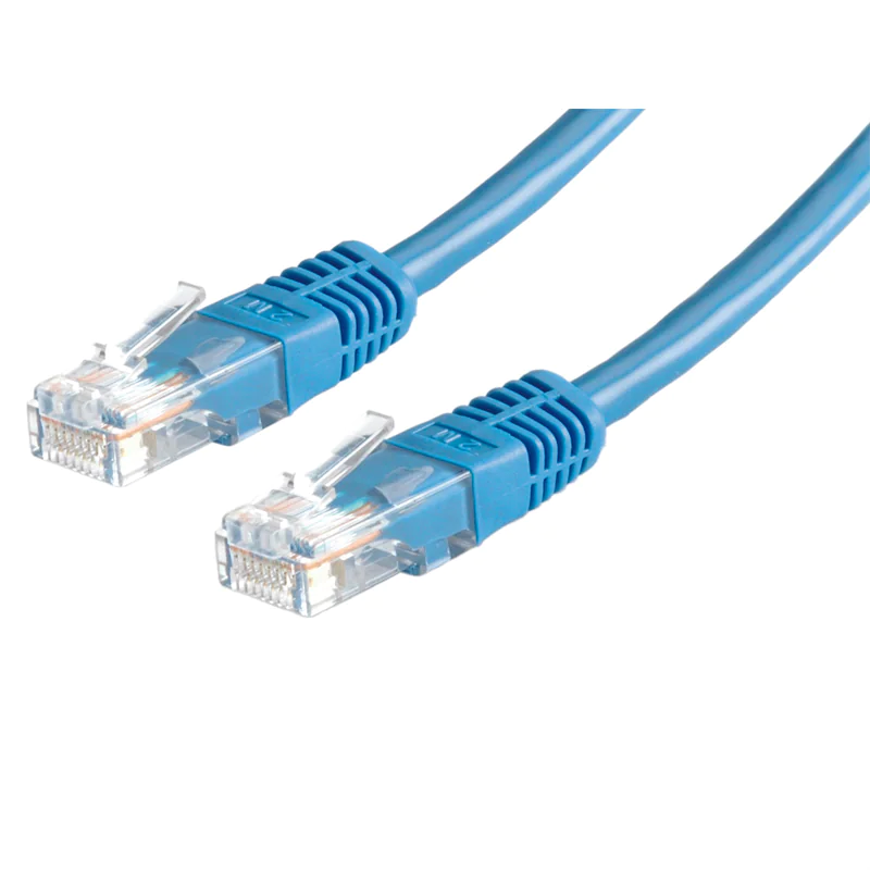 VALUE - Patch-Kabel - RJ-45 (M) zu RJ-45 (M) - 2 m - UTP - CAT 6e - geformt, verseilt - Blau