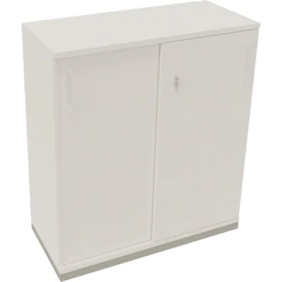 Schiebetürenschrank 3OH B1000xT442xH1133mm si/Diamant Weiß