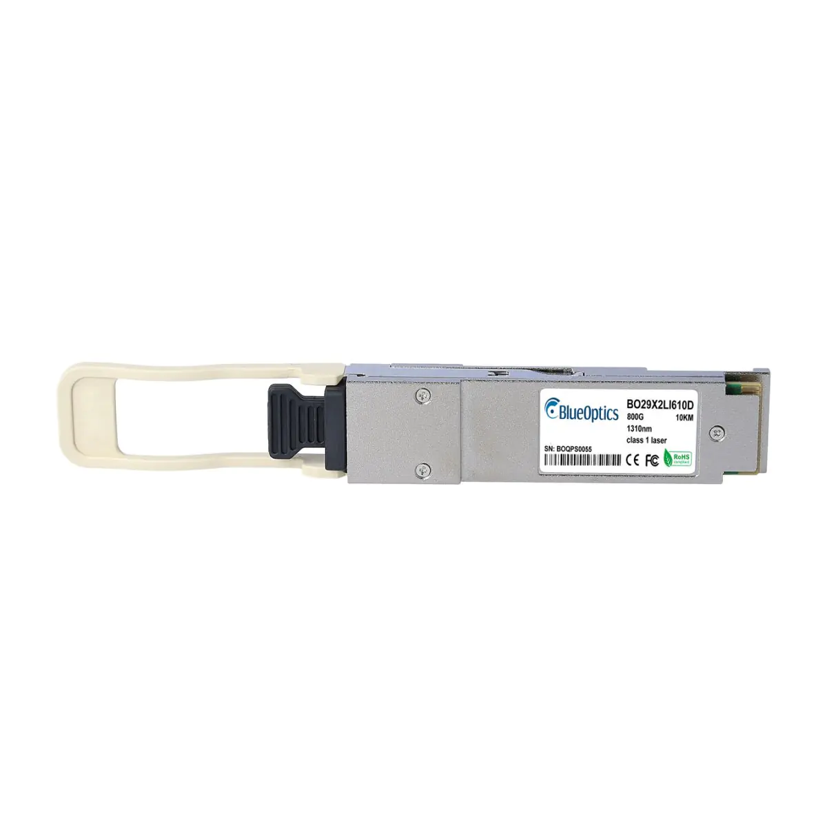 BlueOptics NVIDIA MMA1T00-HS QSFP56 Transceiver, Infiniband HDR, Multimode Fiber, 850nm, 100 Meter