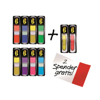 Post-it Heftstreifen Index Mini Promotion 683-VAD1 farbig +2 684