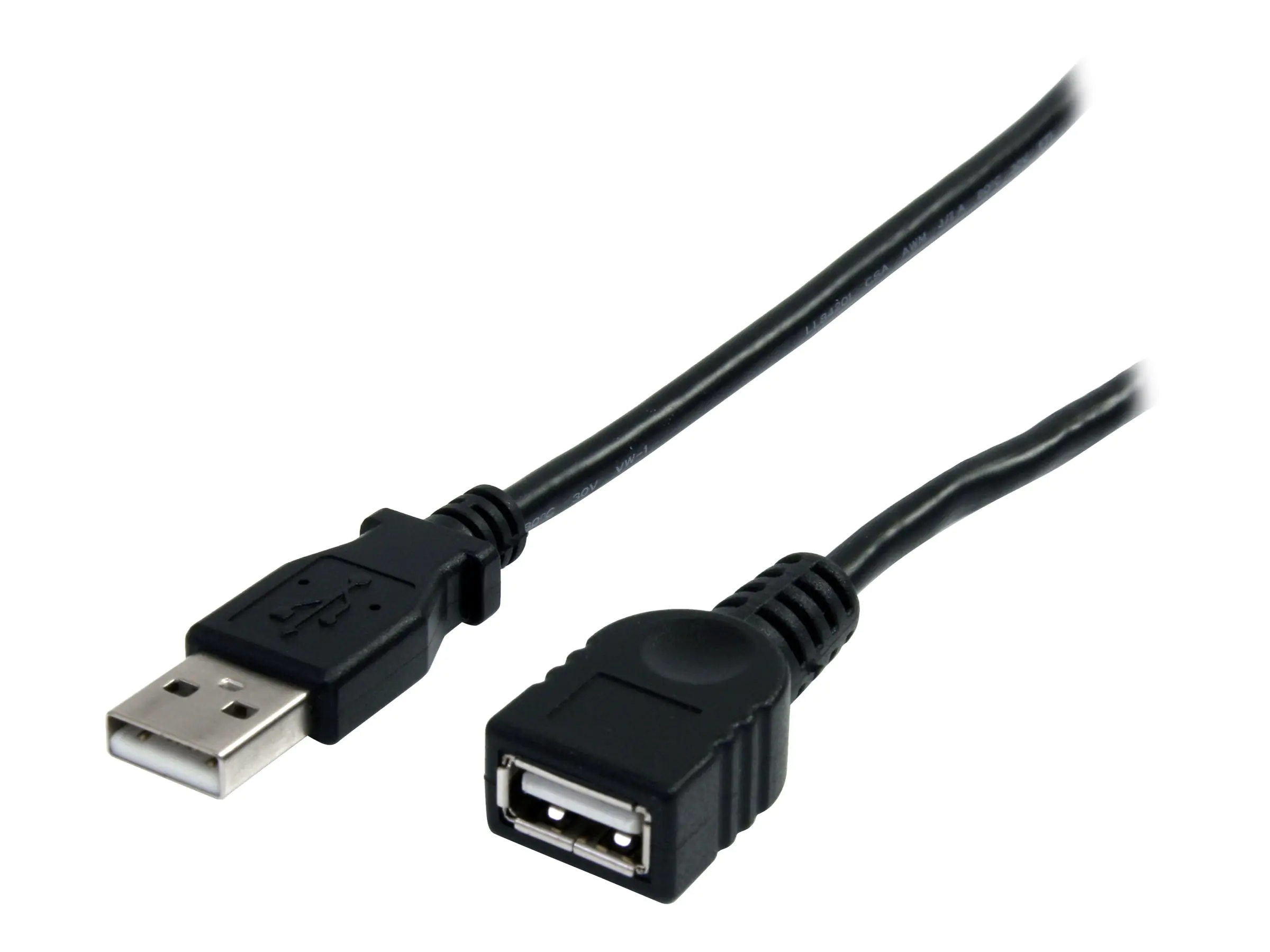 StarTech 10 ft Black USB 2.0 Extension Cable A to A - 10ft USB 2.0 Extension Cable - 10ft USB male female Cable (USBEXTAA10BK) - USB-Verlängerungskabel - USB (M) zu USB (W) - USB 2.0 - 3 m - Schwarz - für P/N: 35FCREADBK3, ICUSB2321F, ICUSB232PRO, ICUSB23