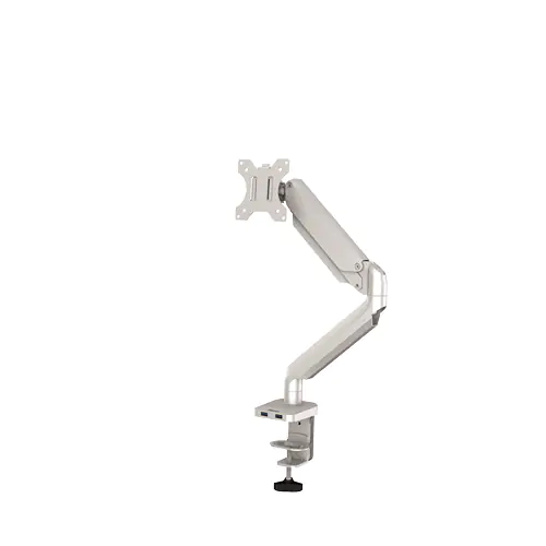 Fellowes Platinum Series - Befestigungskit - einstellbarer Arm - für Monitor - Aluminium - Silber - Bildschirmgröße: bis zu 68,6 cm (bis zu 27 Zoll) - Tischmontage