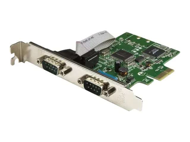 StarTech 2 Port PCI Express Seriell Karte mit 16C1050 UART - RS232 - PCIe Seriell mit Dual Channel 16C1050 UART - Serieller Adapter - PCIe Low-Profile - RS-232 x 2