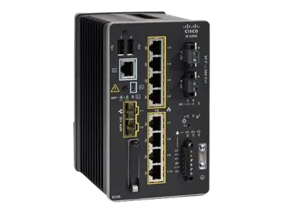 Cisco Catalyst IE3200 Rugged Series - Network Essentials - Switch - managed - 8 x 10/100/1000 + 2 x Gigabit SFP - an DIN-Schiene montierbar - DC power