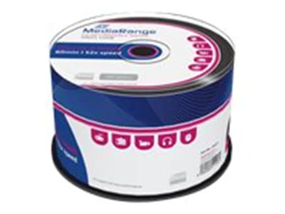 MediaRange - 50 x CD-R - 700 MB (80 Min) 52x - Schwarz - Spindel