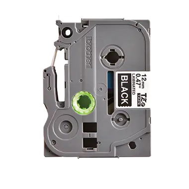 Brother TZe-335 - Standard-Klebstoff - Weiß auf Schwarz - Rolle (1,2 cm x 8 m) 1 Kassette(n) laminiertes Band - für P-Touch PT-D460, D610; P-Touch Cube PT-P910; P-Touch Cube Pro PT-P910