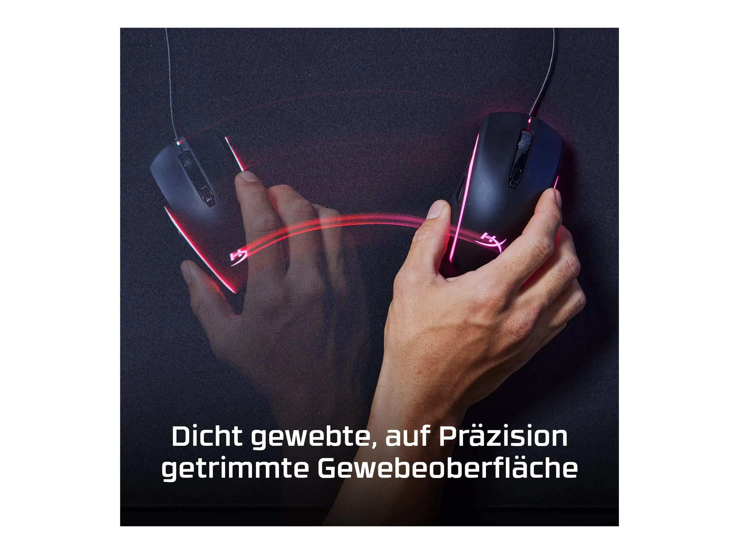 HP HyperX Pulsefire Mat – Gaming-Mauspad – Stoff (XL) - Schwarz - Einfarbig - Tuch - Gummi - Gam