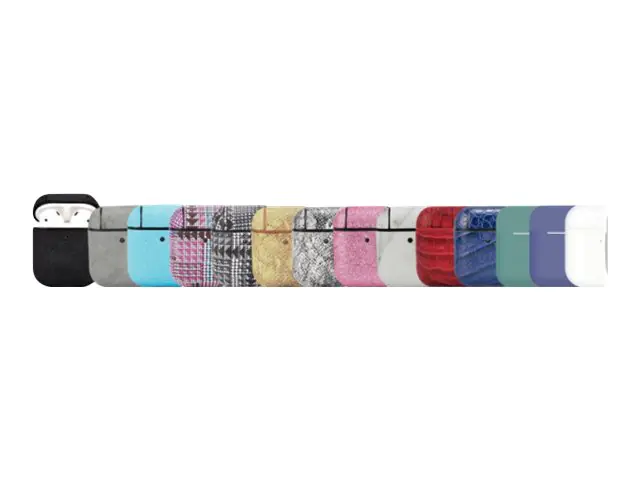 TerraTec Air Box - Tasche für kabellose Ohrhörer - Polycarbonat - Nachtgrün - für Apple AirPods (1. Generation, 2. Generation) 335542