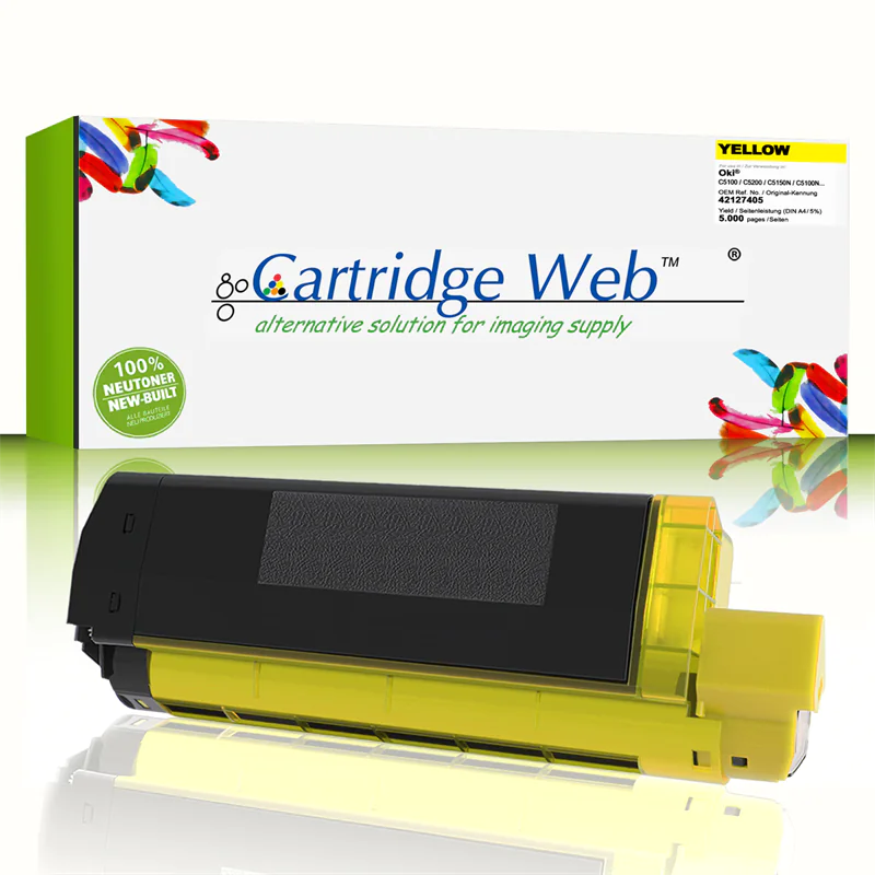 CartridgeWeb Toner kompatibel zu Oki 42127405 Gelb 5.000 Seiten 1 Stück