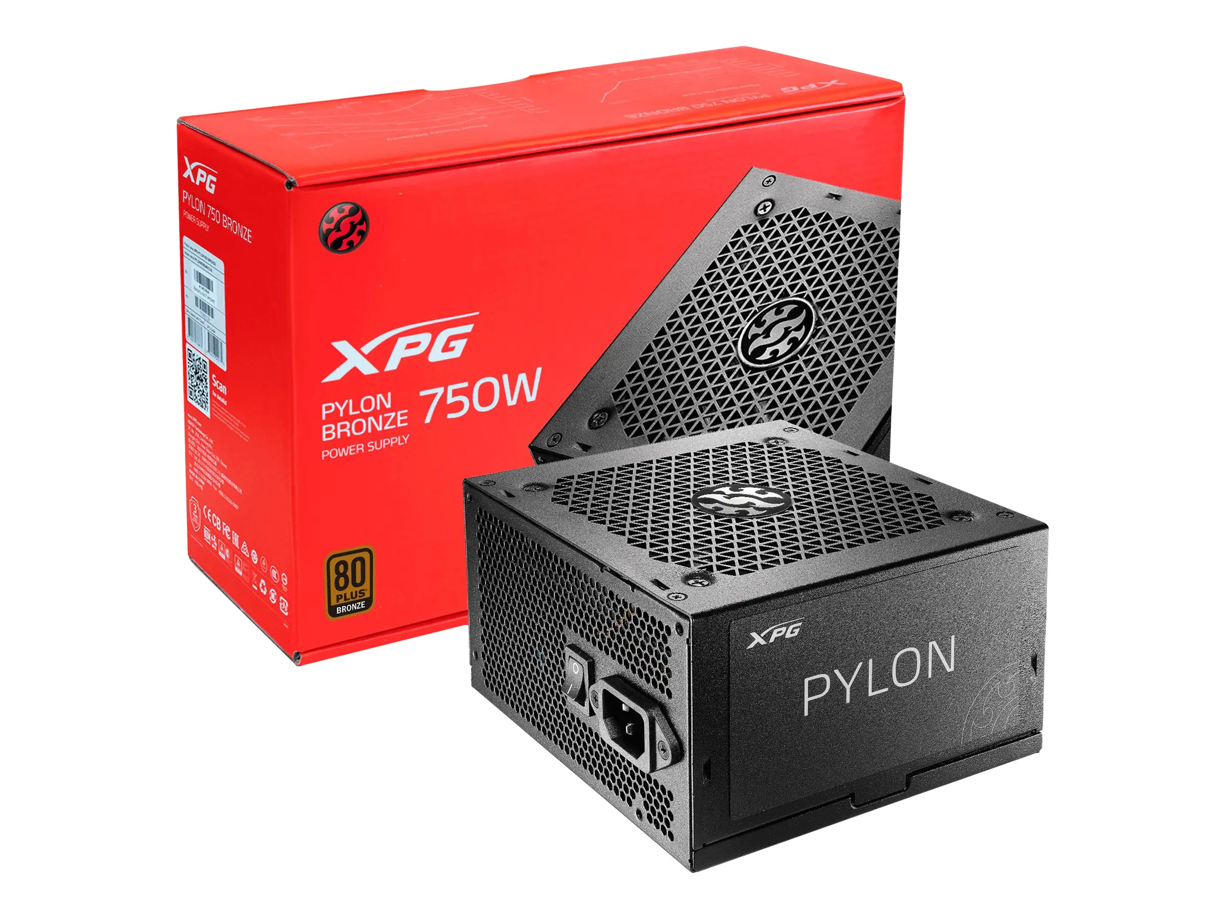 ADATA XPG PYLON - Netzteil (intern) - ATX12V 2.52 - 80 PLUS Bronze