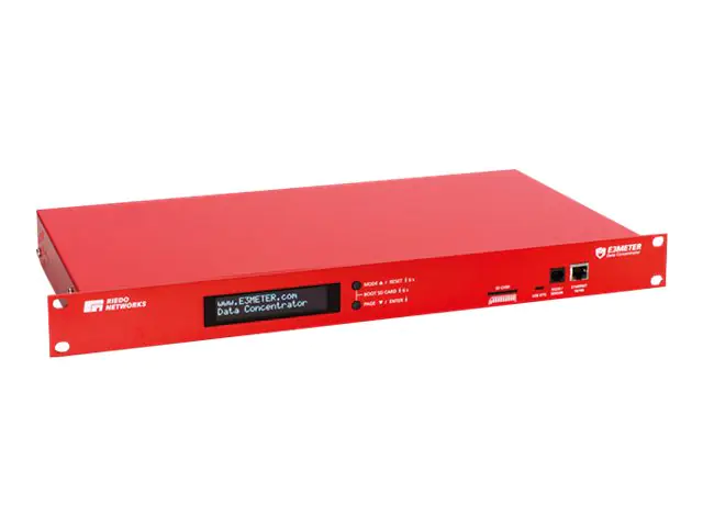 Bachmann BlueNet PLC Concentrator - Überwachungseinheit für Stromversorgung (Rack - einbaufähig) - Wechselstrom 230/400 V - 3 Phasen - Ethernet 10/100 - 1U - 48.3 cm (19") - für BlueNet BN2000 PLC