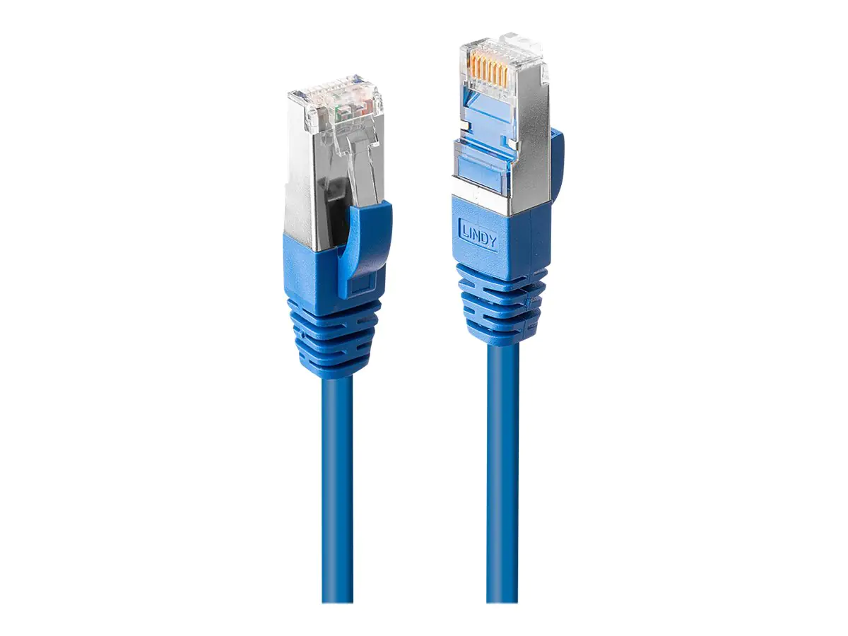 Lindy Premium - Patch-Kabel - RJ-45 (M) zu RJ-45 (M) - 1 m - SFTP - CAT 6 - halogenfrei - Blau