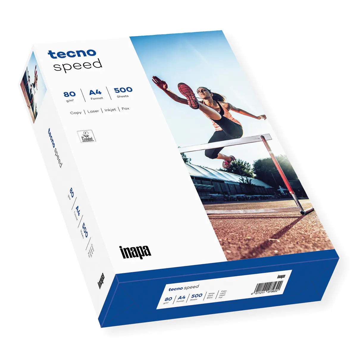TECNO mobile inapa-tecno tecno Speed, Kopieren, A4 (210x297 mm), 500 Blätter, Weiß, EU Eco Label, 4,99 kg 2100011521