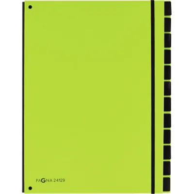 PAGNA Pultordner Trend 24129-17 12Fächer 3Schaulöcher lindgrün