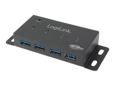 LogiLink USB 3.0 Hub 4-Port - Hub - 4 x SuperSpeed USB 3.0 - Desktop