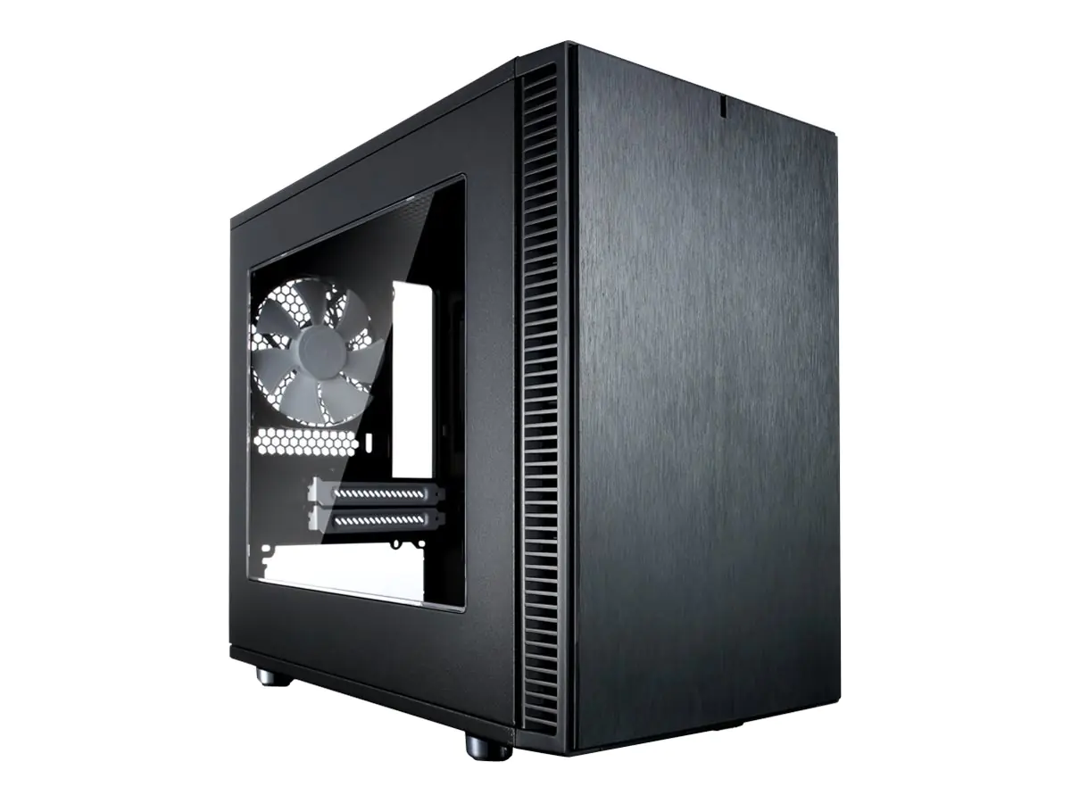 Fractal Design Define Nano S - Window - Tower - ITX - Seitenteil mit Fenster - keine Spannungsversorgung (ATX) - Schwarz - USB/Audio