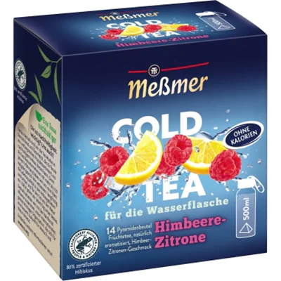 Meßmer Tee Cold Himbeere-Zitrone 14 Btl./Pack.