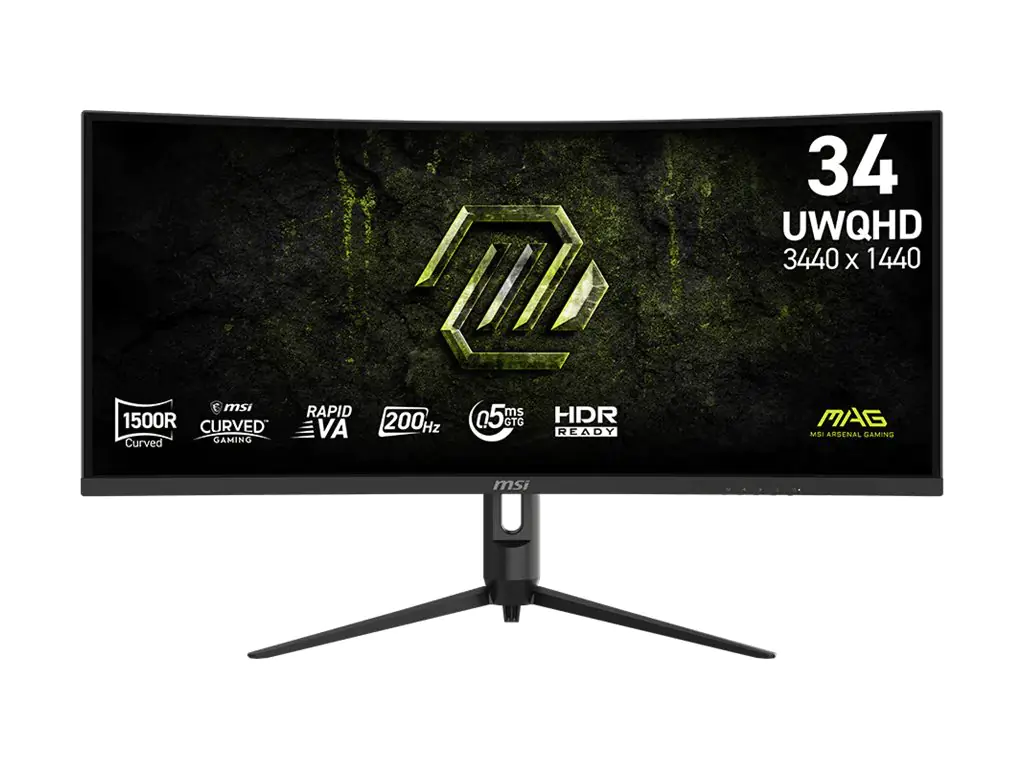MSI MAG 342CQRFDE E20 - LED-Monitor - Gaming - gebogen - 86.4 cm (34") 9S6-3DB64H-090