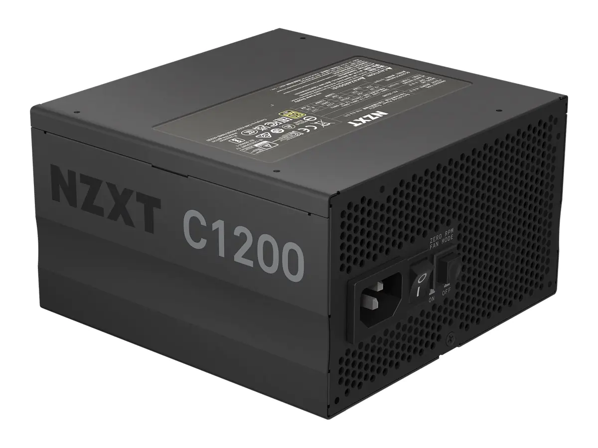 NZXT C-Series C1200 Gold - Netzteil (intern) - ATX12V 3.0/ EPS12V 2.92 - 80 PLUS Gold - Wechselstrom 100-240 V - 1200 Watt - aktive PFC - Europa - mattschwarz