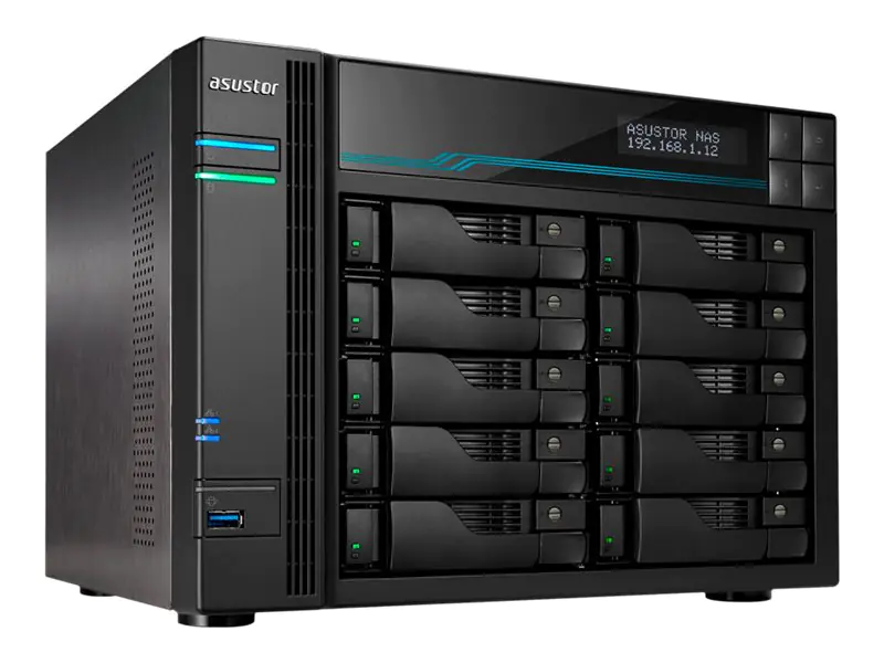 ASUS Lockerstor 10 AS6510T - NAS-Server - 10 Schächte 90-AS6510T00-MD30