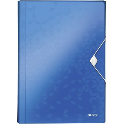 Leitz Fächermappe WOW 45890036 DIN A4 6Fächer PP blau