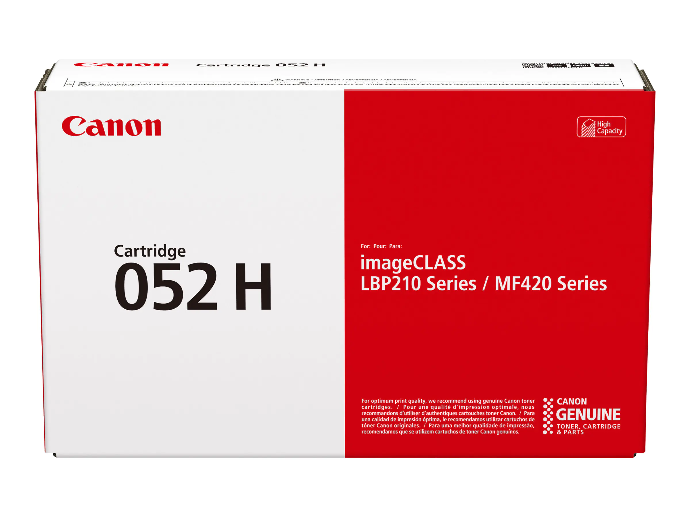 Canon 052 H - Mit hoher Kapazität - Schwarz - Original - Tonerpatrone - für imageCLASS LBP212, LBP215, MF429; i-SENSYS LBP212, LBP214, LBP215, MF421, MF426, MF429