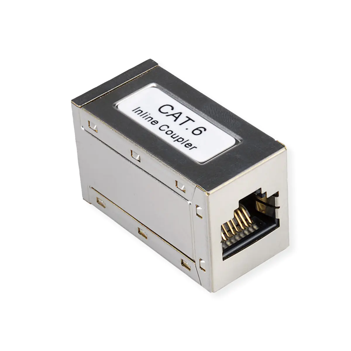 ROLINE RJ-45 Kupplung geschirmt, Kat. 6, RJ-45, RJ-45, Silber 21.17.3041