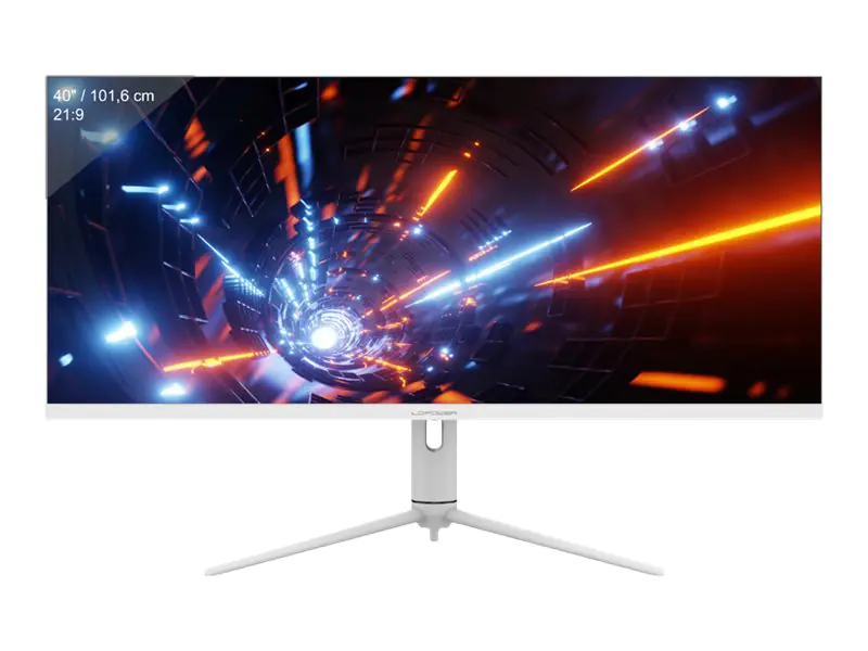 LC Power LC-M40-UWQHD-144 - LED-Monitor - 101.6 cm (40") - 3440 x 1440 UWQHD @ 144 Hz - ADS-IPS - 400 cd/m² - 1200:1 - HDR600 - 4 ms - 2xHDMI, DisplayPort, USB-C - weiß
