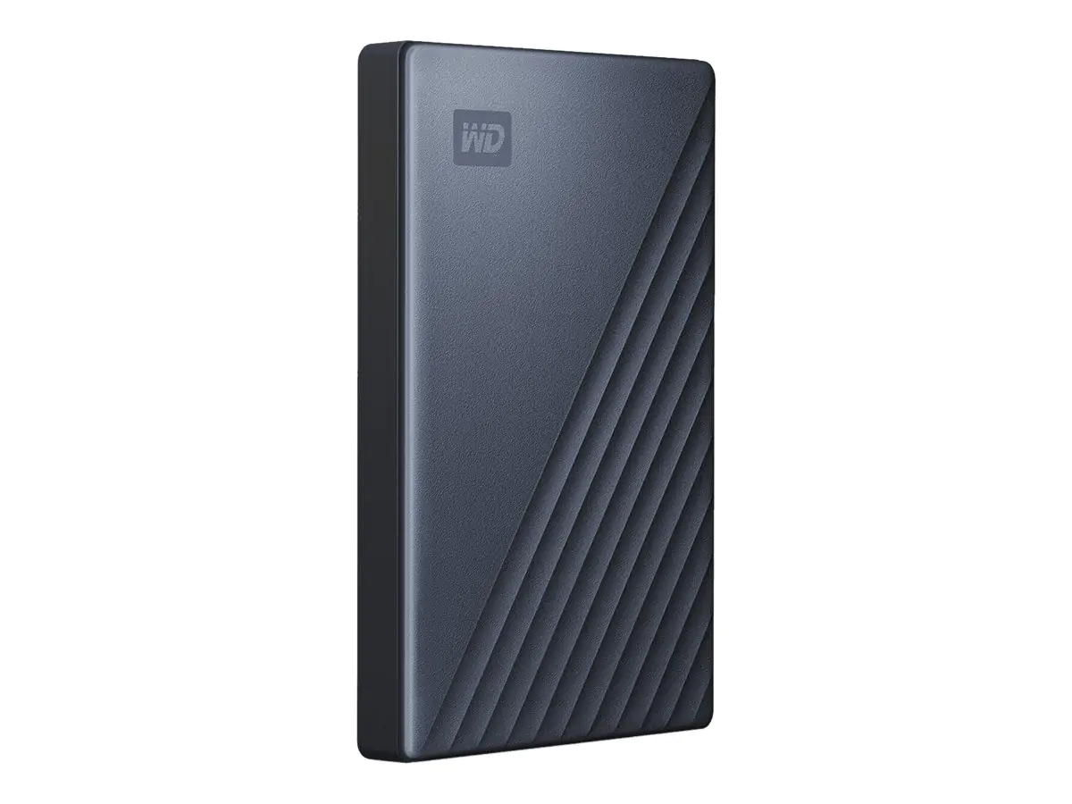 WD My Passport Ultra WDBFTM0050BBL - Festplatte - verschlüsselt - 5 TB - extern (tragbar) - USB 3.1 (USB-C Steckverbinder) - 256-Bit-AES - Blau