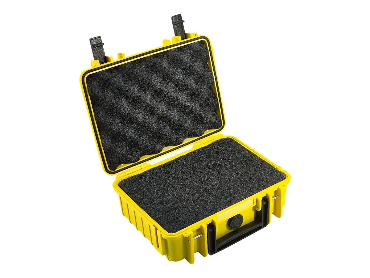 B&W International outdoor.case Type 1000 - Hartschalentasche - Polypropylen - Gelb - Tasche 1000/Y/SI