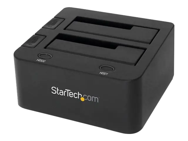 StarTech Dual-Bay USB 3.0 to SATA Hard Drive Docking Station, USB Hard Drive Dock, External 2.53.5 SATA IIIIII, SSDHDD Docking Station, Hot-Swap Hard Drive Bay - Top-Loading - Speicher-Controller - 2.5", 3.5" (6.4 cm, 8.9 cm) - SATA 6Gb/s - USB 3.0 - Schw