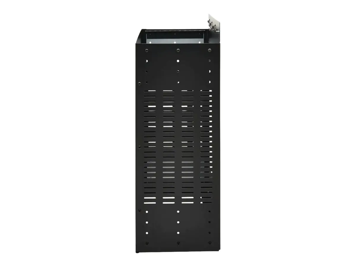Eaton Tripp Lite Series SmartRack 4U Low-Profile Vertical-Mount Vented Wall-Mount Mini Rack Enclosure, Black - Schrank für Rack-Gehäuse - mini - geeignet für Wandmontage - Schwarz - 4U - 48.3 cm (19") SRWO4UBRKT