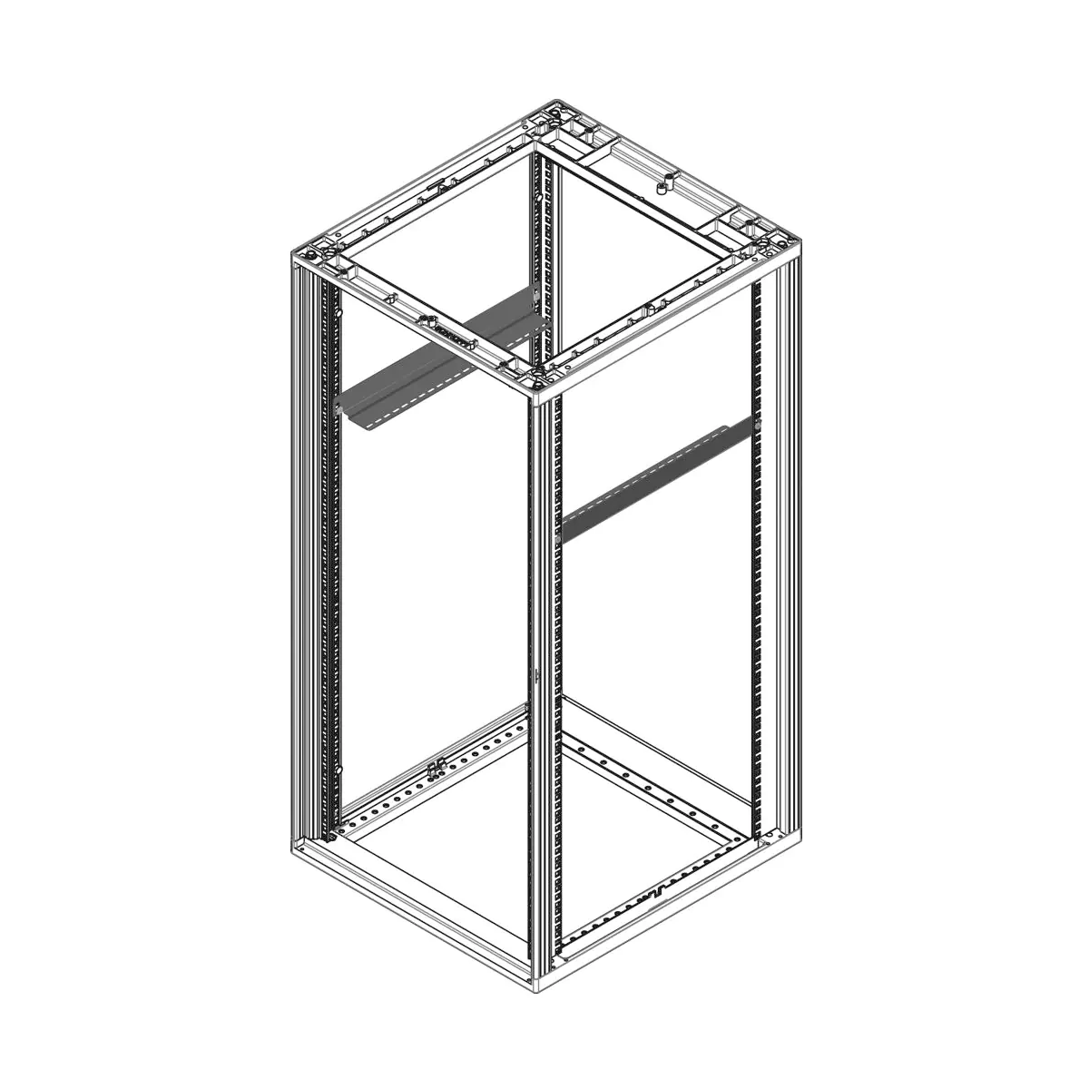 SCHROFF 25230013 19 Zoll Netzwerkschrank-Gleitschienen