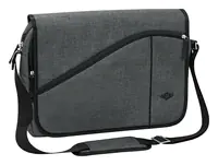Wedo Laptoptasche Messenger Bag COLLEGE Kunstfaser grau