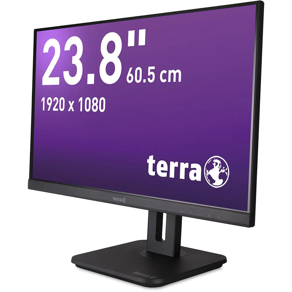 TERRA LCD/LED 2448W PV V4 schwarz HDMI/DP/USB-C/ GREENLINE PLUS, 60,5 cm (23.8"), 1920 x 1080 Pixel, Full HD, LCD, 5 ms, Schwarz 3030262
