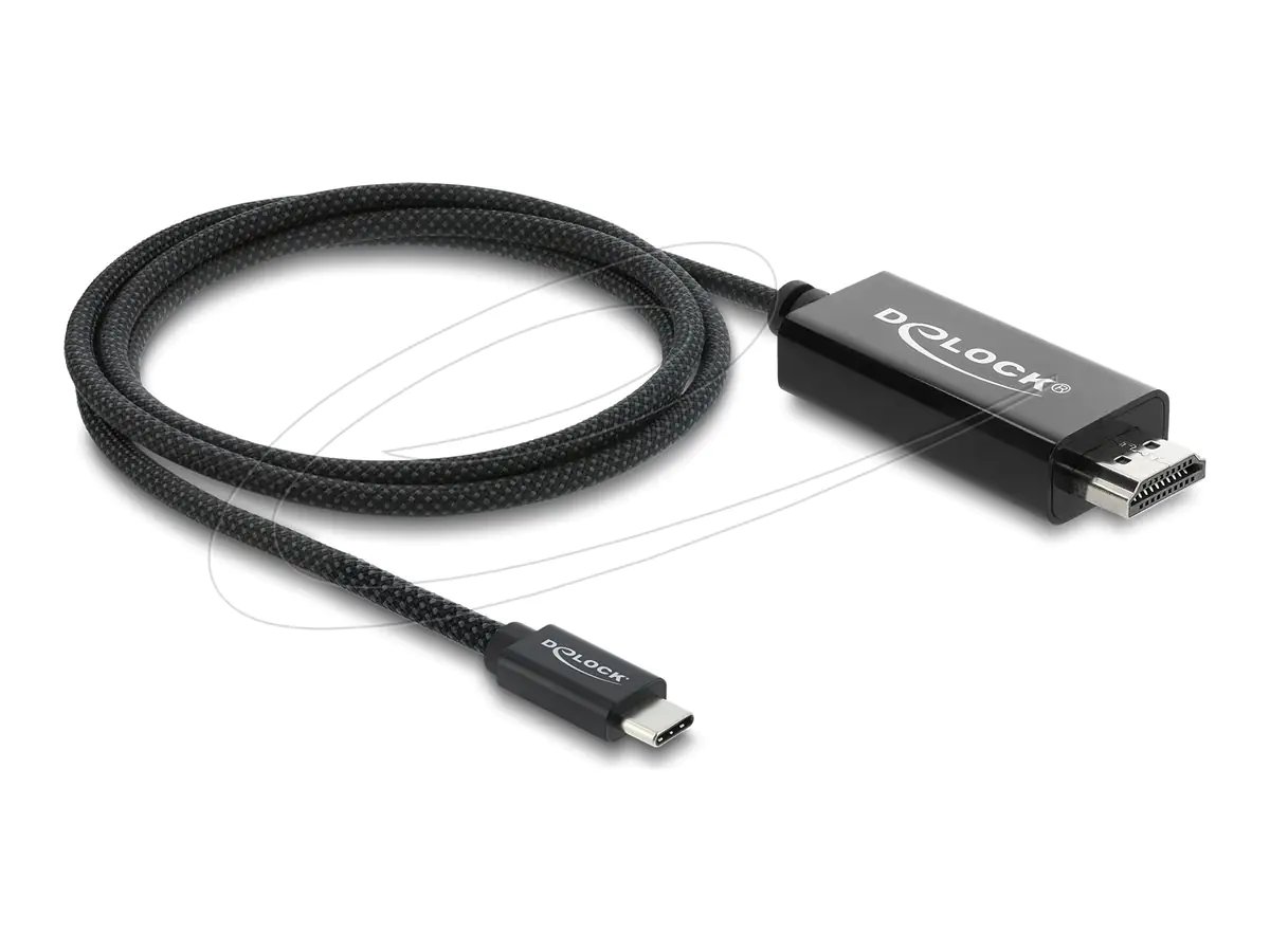 Delock Videoadapter - USB-C männlich zu HDMI männlich - 1 m - dreifach abgeschirmtes