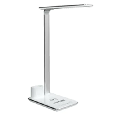 RealPower ChargeAIR All Light Wireless Charging Desk Lamp White/Silver